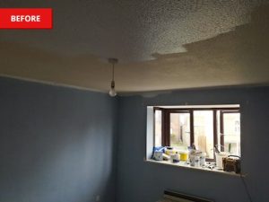 Ceiling requiring restoration (Newbury)